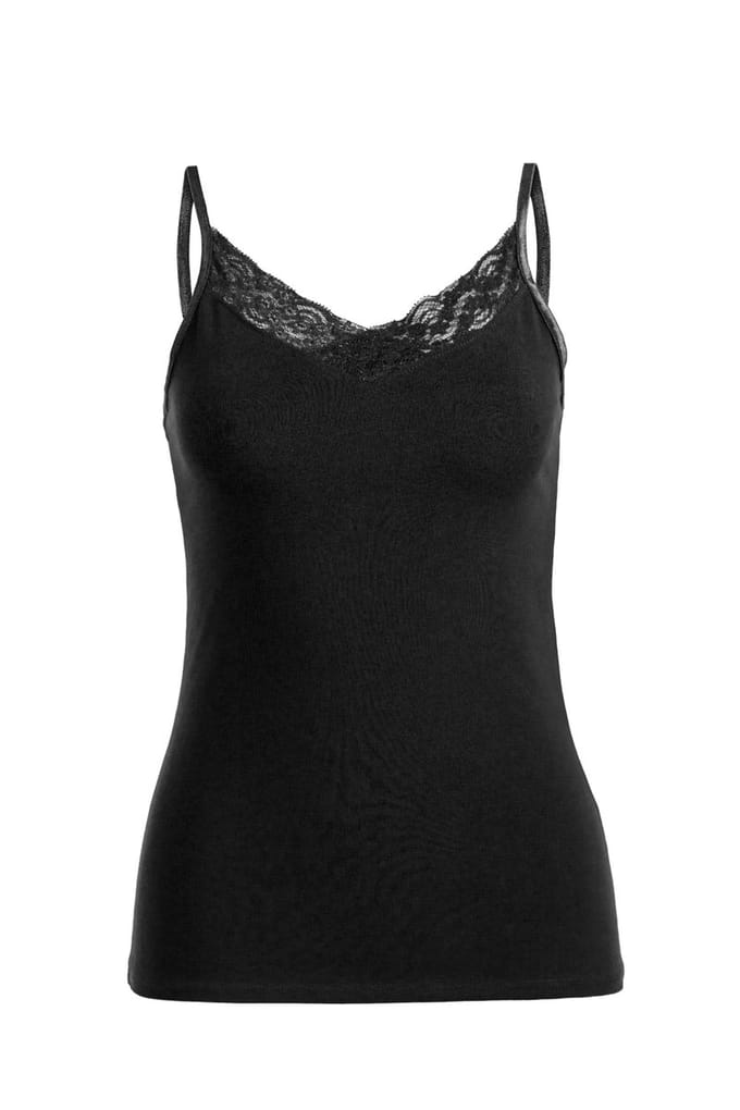 WE Fashion Dames singlet met kant
