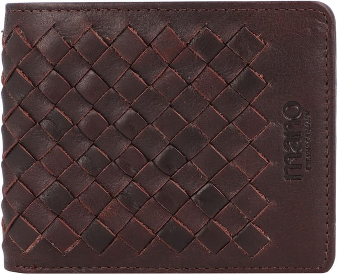 mano Leren Portemonnee Don Luca Wallet Dark Brown Donkerbruin