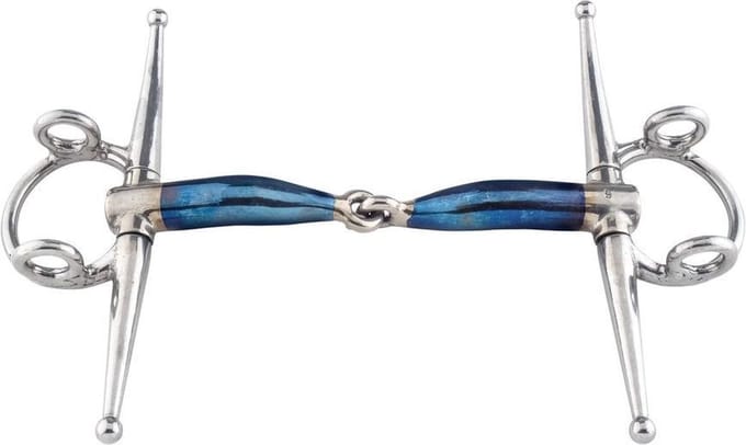Naaldbit voor paarden Trust Sweet Iron Full Cheek Gag Jointed 16
