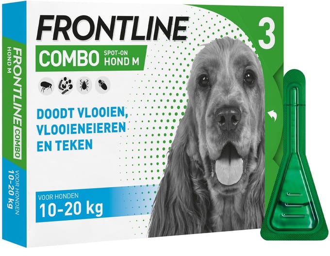 Frontline Combo Hond M (10-20 kg) - 2 x 6 pipetten
