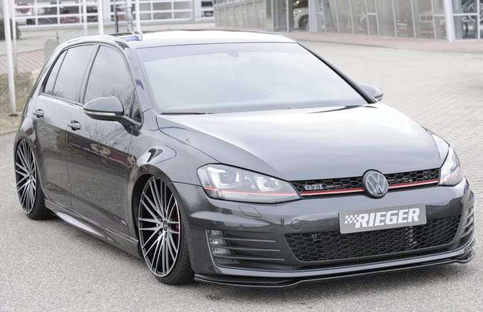 RIEGER - VOLKSWAGEN GOLF 7 GTI - RIEGER PERFORMANCE FRONT SPLITTER - GLOSS BLACK