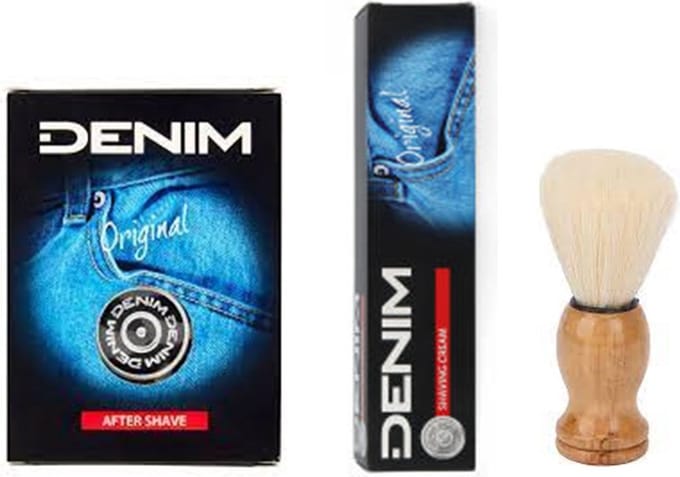 Denim Original Set - After Shave & Scheercreme & Scheerkwast
