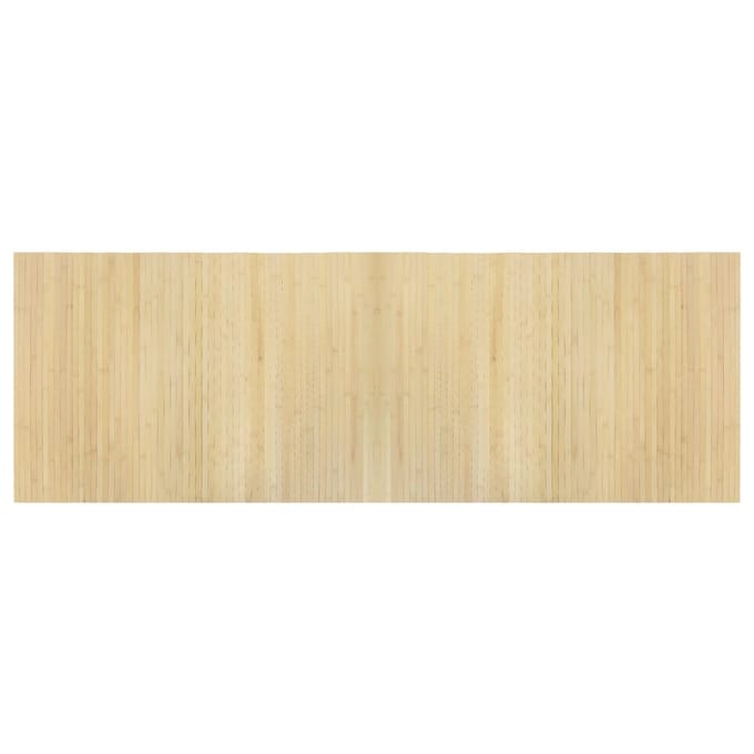 vidaXL - Vloerkleed - rechthoekig - 70x200 - cm - bamboe - lichtnaturel
