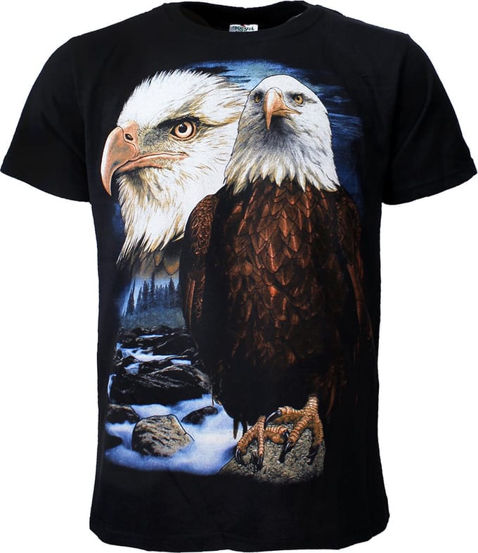 American Bald Eagle Zee Arend Adelaar T-Shirt - Origineel Design - S