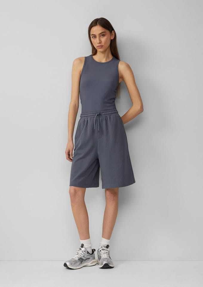 Casual sweatstof bermuda dames QS