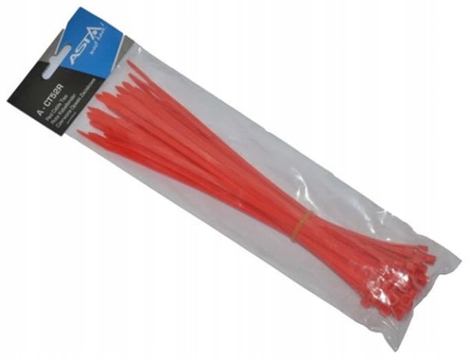 Rode Kabelbinders 5x250mm (50 stuks) - Duurzaam en Veelzijdig