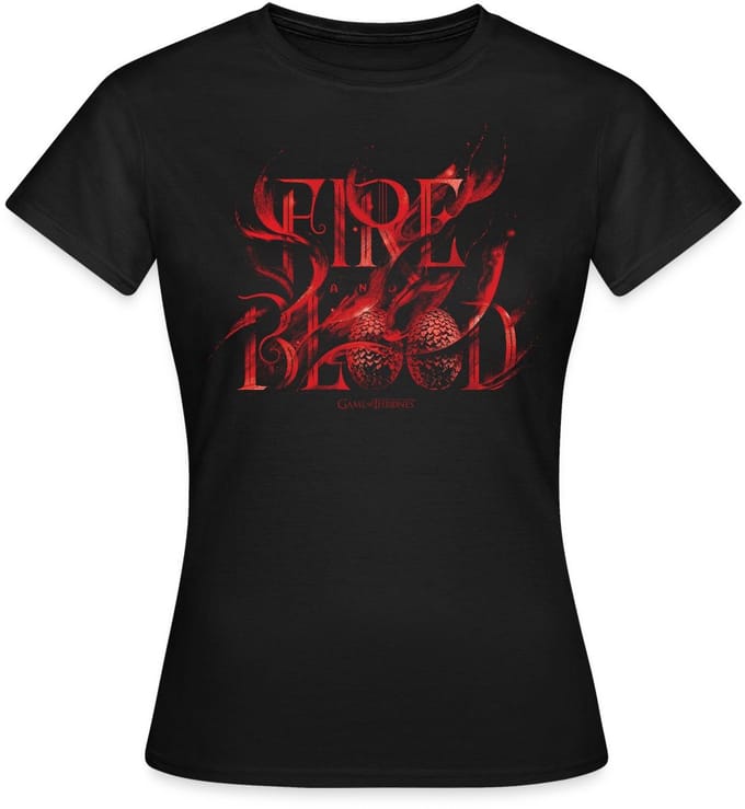 Game Of Thrones Huis Targaryen Fire & Blood T-Shirt Dames
