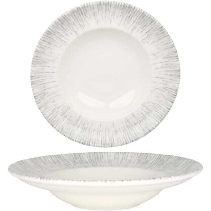 Bonna Pastabord - Iris - Porselein - 27 cm (400cc) - set van 2