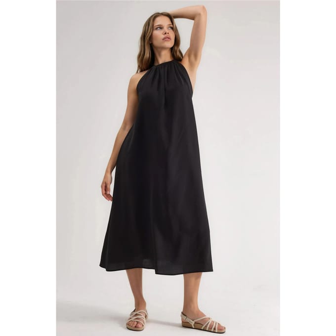 Halterneck Midi-jurk