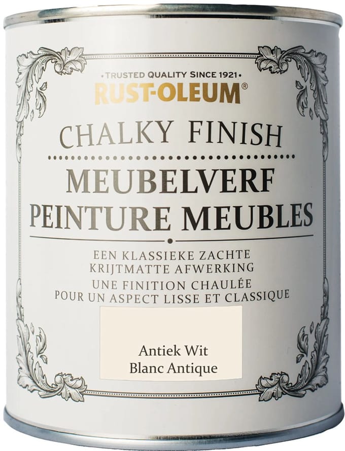 Rust-Oleum Chalky Finish Meubelverf Antiek Wit 750ml