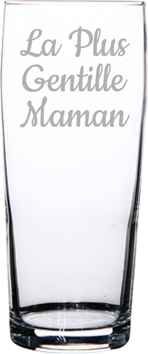Bierfluitje gegraveerd - 19cl - La Plus Gentille Maman