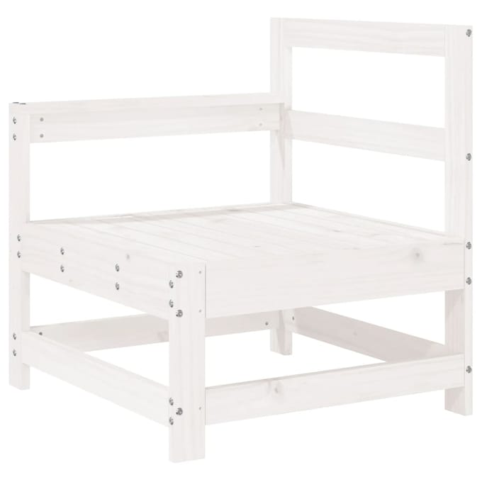 vidaXL - Tuinhoekbanken - 2 - st - massief - grenenhout - wit