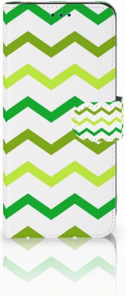 Samsung Galaxy S8 Telefoon Hoesje Zigzag Groen