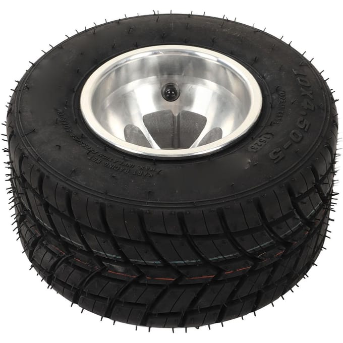 10x4.50‑5 Band met Naaf Explosiebestendig Antislip Universeel voor ATV UTV Go-Kart Landbouwvoertuig gray