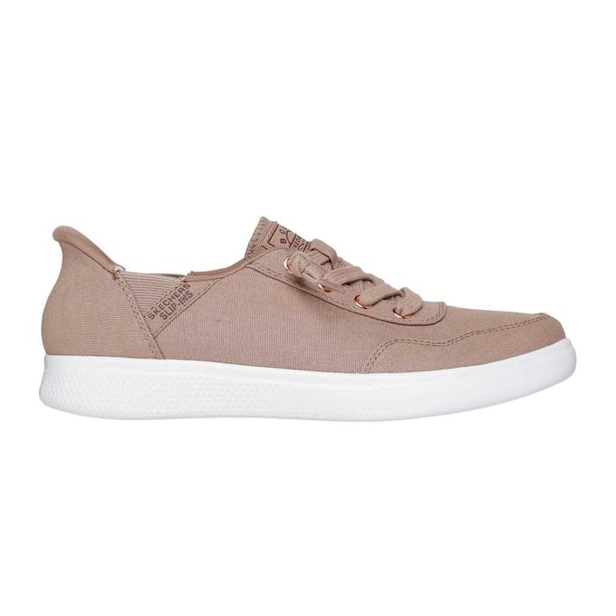 Skechers Dames/Dames Bobs Slip-In Trainers (Tan)
