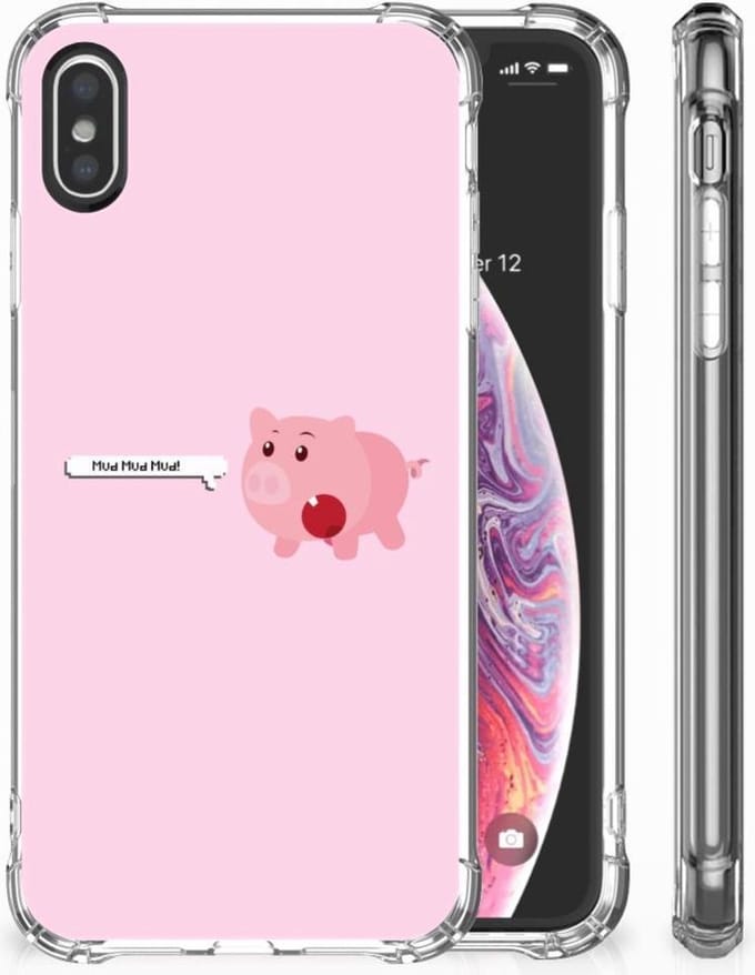 Apple iPhone X | Xs Stevig Bumper Hoesje Pig Mud