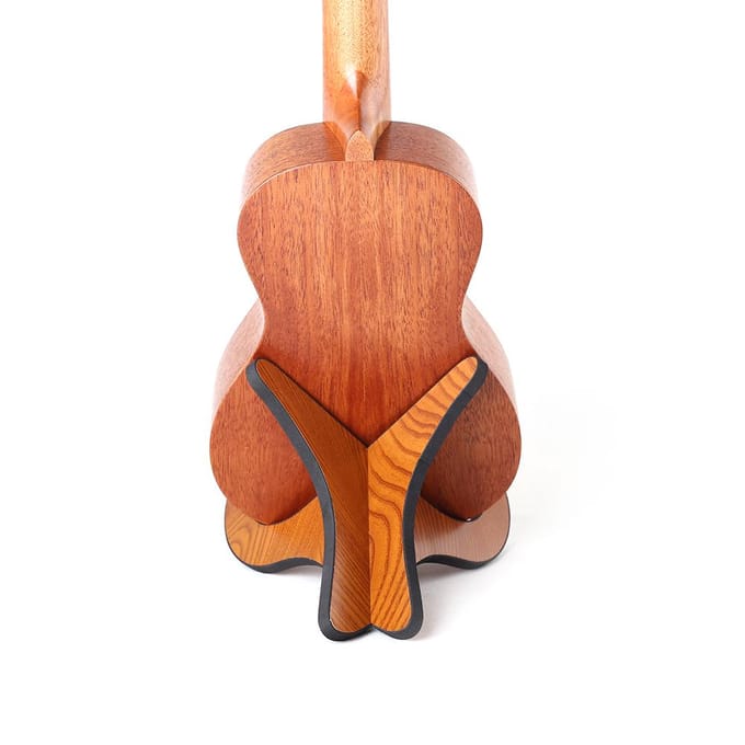 Houten Standaard Draagbare Beugel Houder Plank Montage voor Ukulele Viool orange