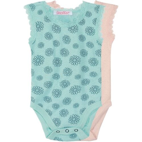 LUPILU 2 baby rompers (Lichtroze/mint, 62-68)