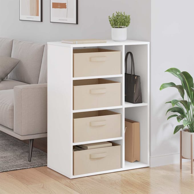 vidaXL - Dressoir - Wit - 60 - x - 33,5 - x - 84 - cm