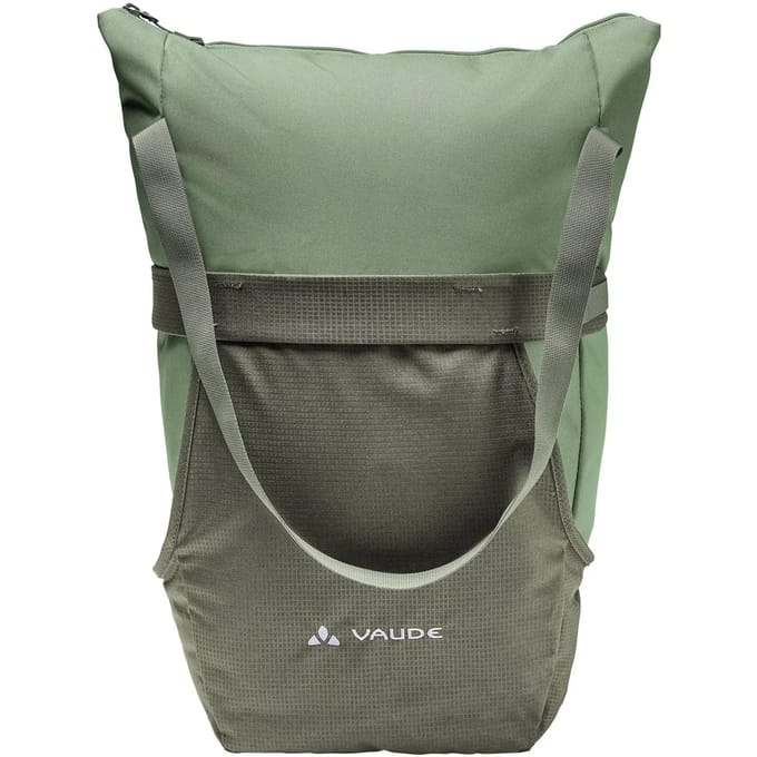 VAUDE / TwinShopper / Fietstas / Enkele fietstas / Unisex / willow green / Waterdicht / >90% Recycled materiaal