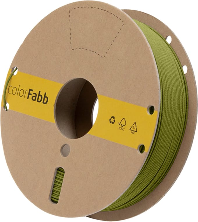 colorFabb Stonefill Mosgroen 3D-printerfilament - 2,85 mm - 700 g - GRASS LOOK - EASY TO PRINT - HIDES LAYERLINES
