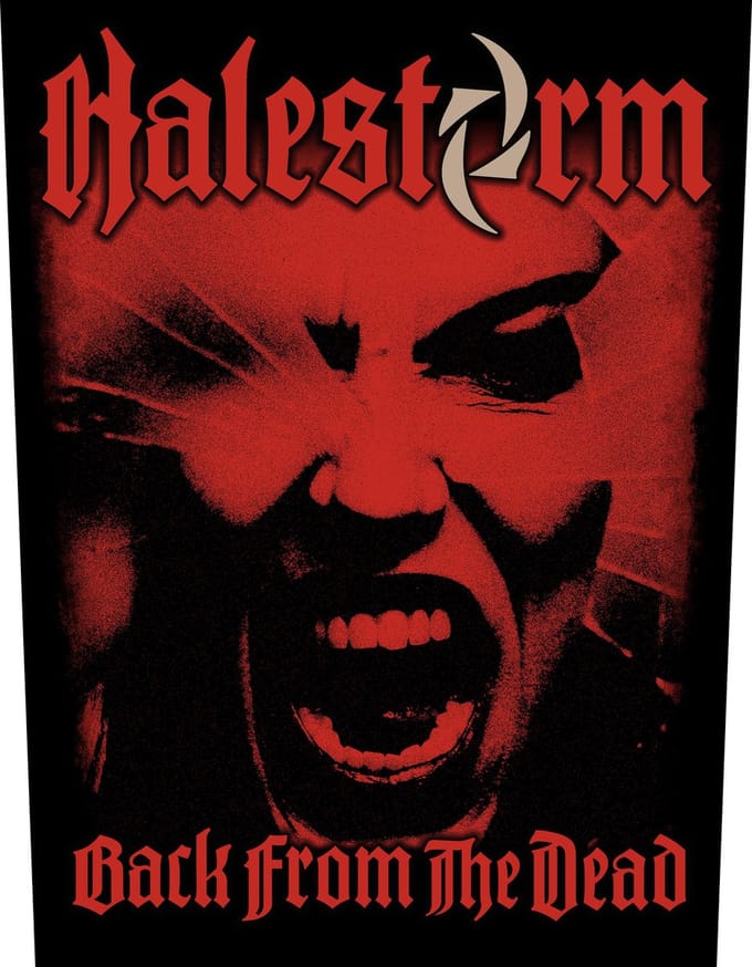 Halestorm - Back From The Dead Rugpatch - Rood/Zwart
