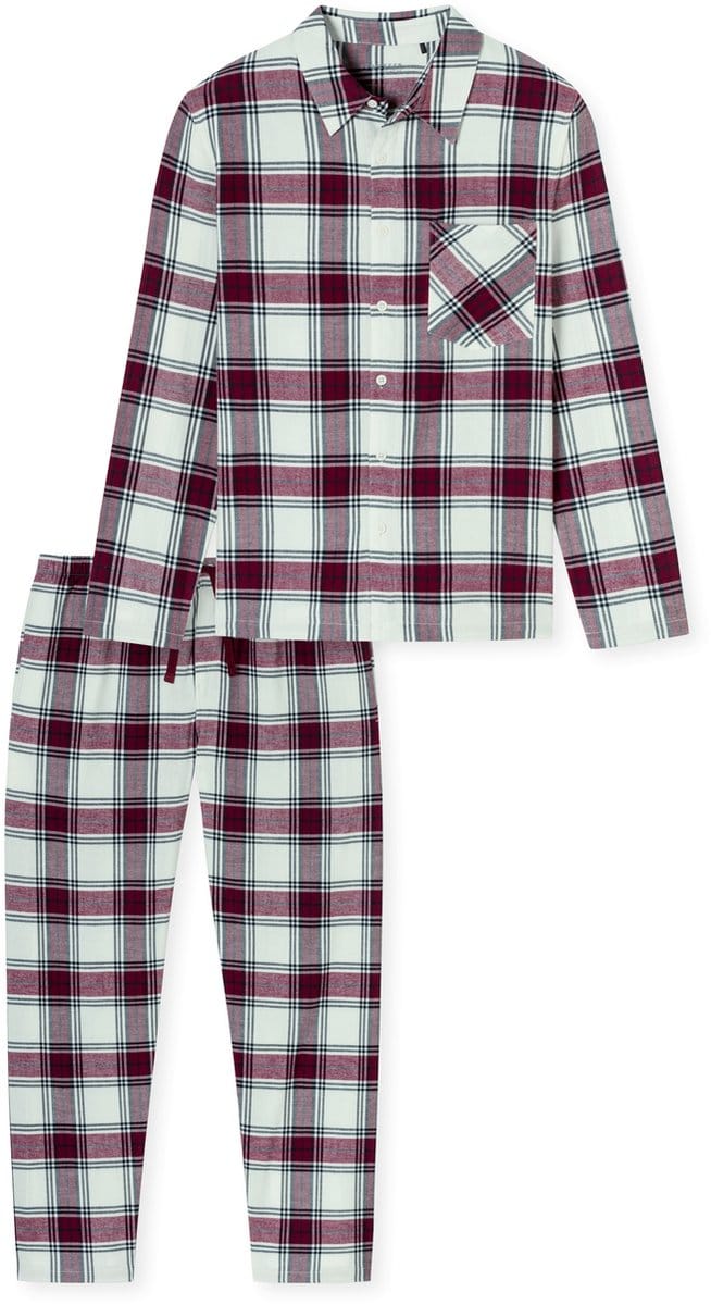 Schiesser Pyjama flanel geruit multicolour - X-Mas Family - small