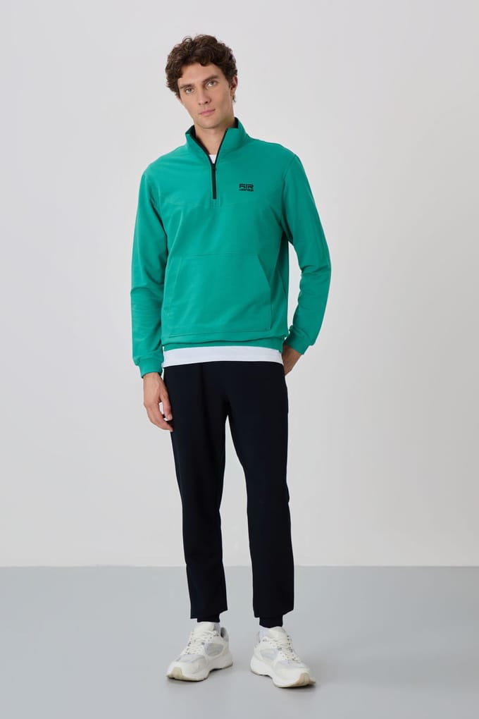 Heren Sweatshirt met Ritssluiting en Broek Set