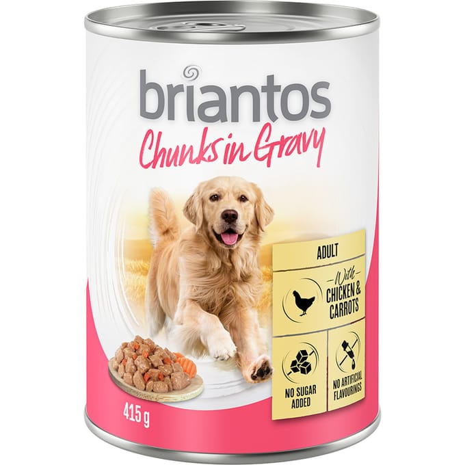 Briantos Chunks in Gravy 6 x 415 g - Kip en Wortel