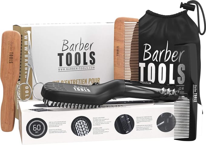 2-in-1 Baard- en Haarstijltang Set voor Verzorgde Uiterlijk