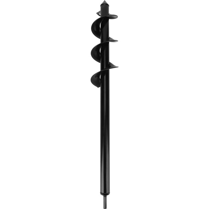Tarière à fleurs Fer Planteur Creuser Foret hélicoïdal Accessoires de jardin 8x60cm black