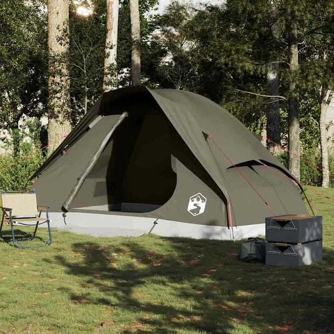 vidaXL - Koepeltent - 6-persoons - waterdicht - bruin