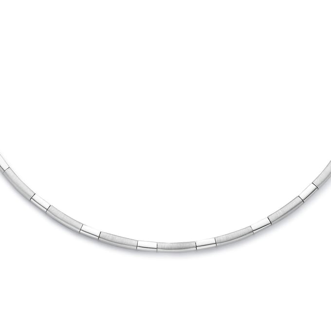 Zilver collier 3,3 mm 43 cm poli/mat PSN1337122