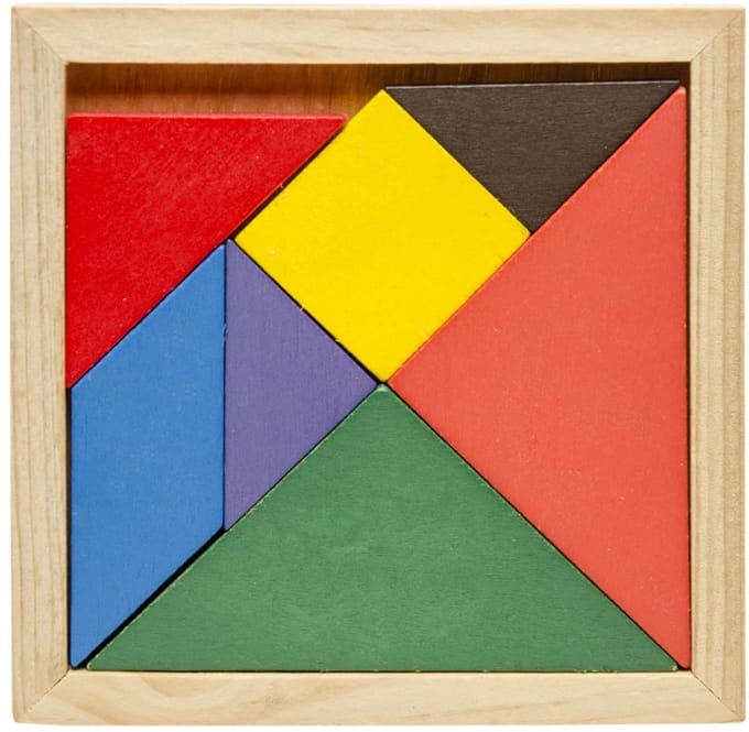 Duckiez Puzzel Tangram Hout - 1 stuk