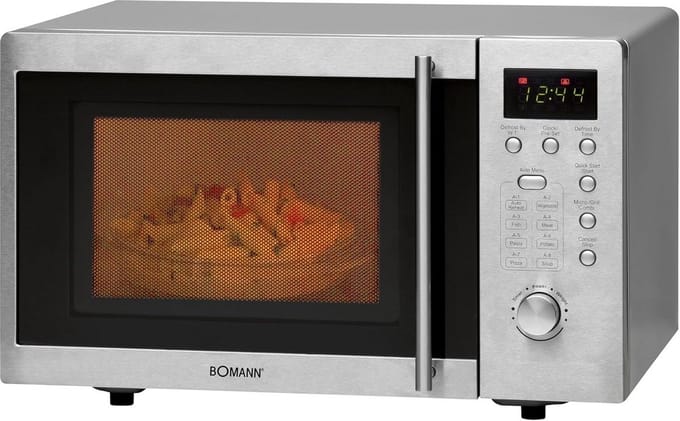 Kleine Magnetron met Grill en 8 Programma's | 1000 Watt, 20 Liter, Ruimtebesparend