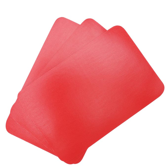 3 PCS Patch Kayak Étanche PVC Patch Radeau Ensemble de Patchs de Réparation Bateau en Caoutchouc pour Bateau Gonflable rouge