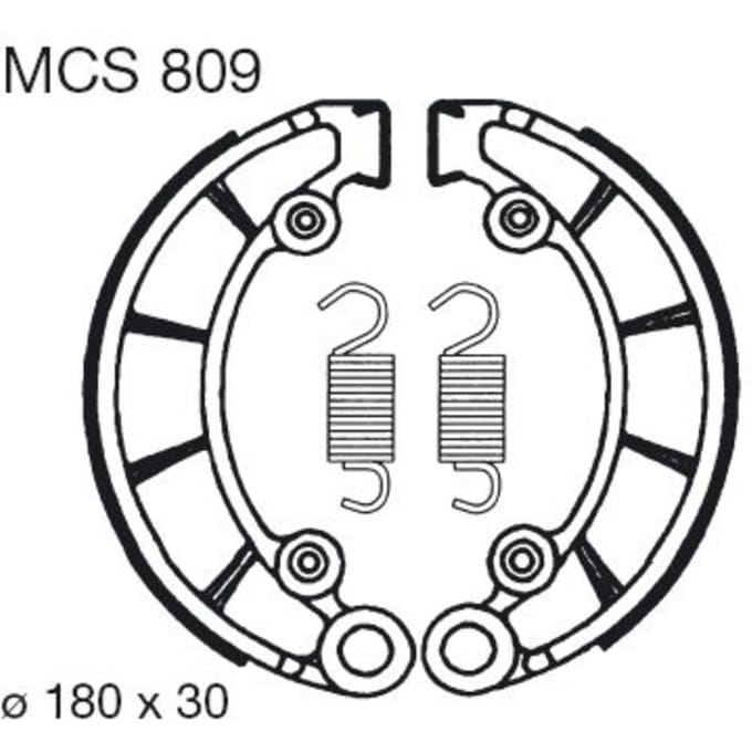 Remschoenset TRW MCS809