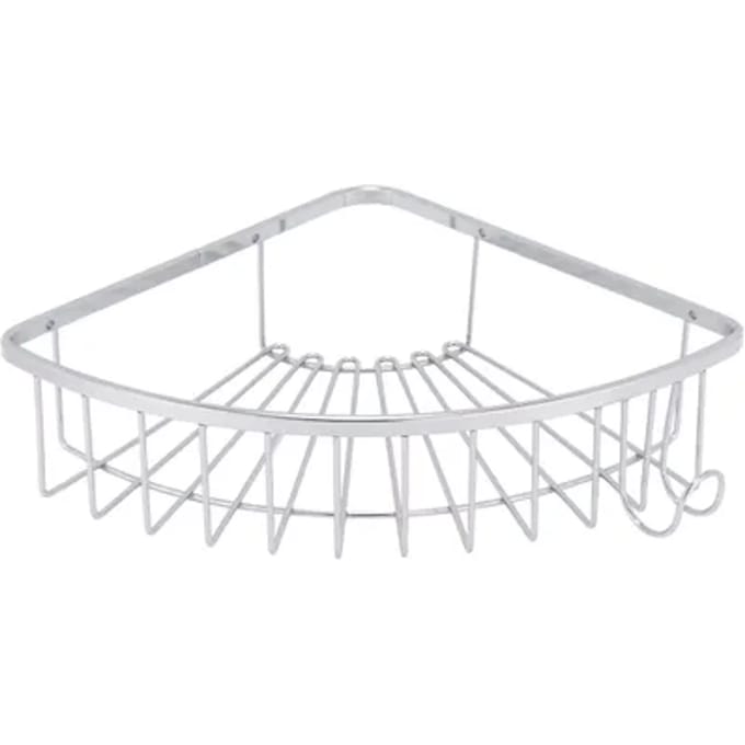 Aquavive Doucherek - 1-laags - Hoek - Muurmontage - Verchroomd - 21x27x6cm