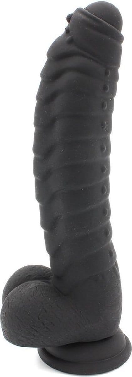 Kiotos Cox - Siliconen Dildo 22 x 5 cm - Zwart
