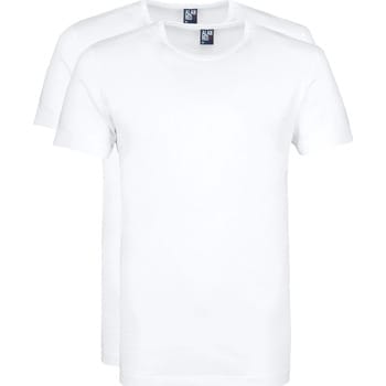 Alan Red Derby O-Hals T-Shirt Wit (2Pack) - Maat XXL - Heren - T-shirt Basic