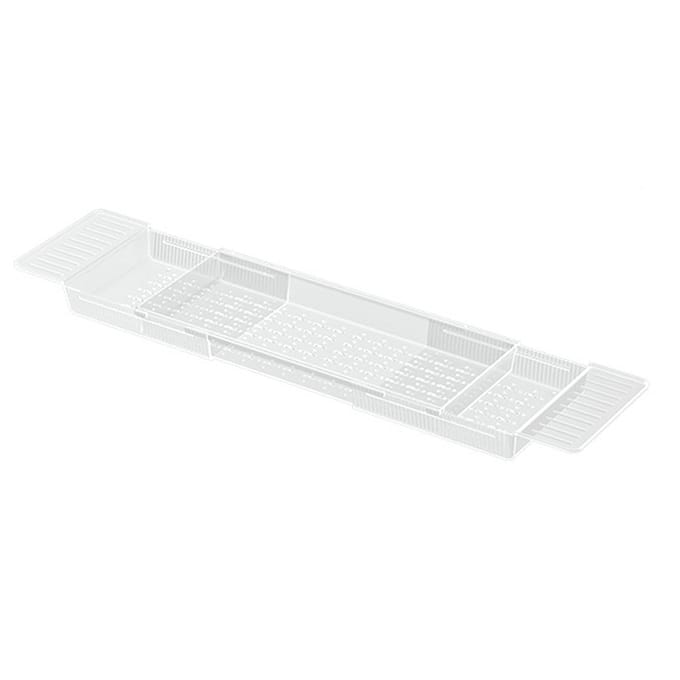 Badplank Multifunctioneel Luxe Antislip Grip Uitschuifbaar Badblad voor Bad transparant