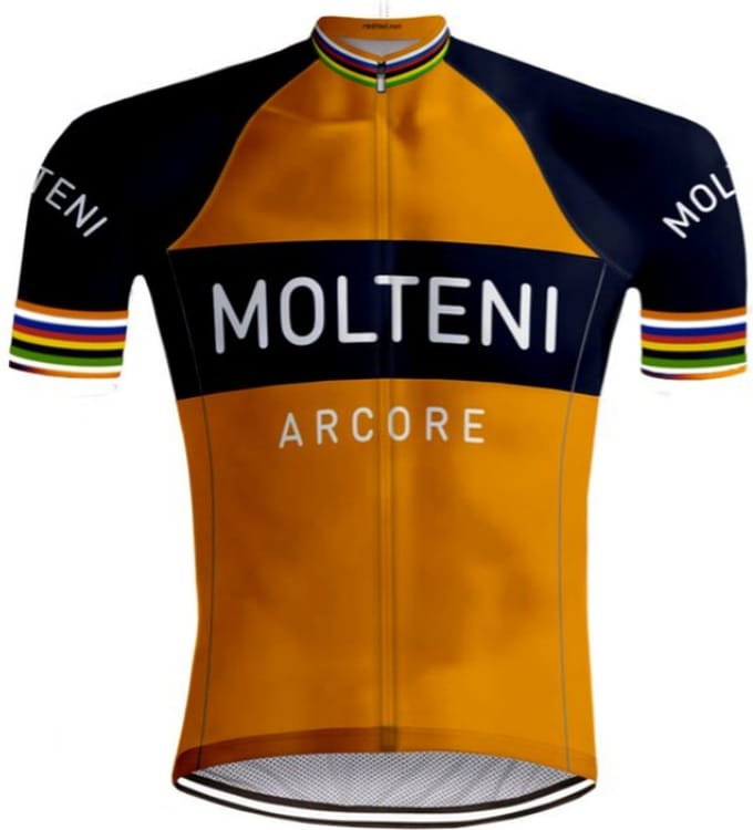 Retro Wielershirt Molteni Oranje - REDTED - S