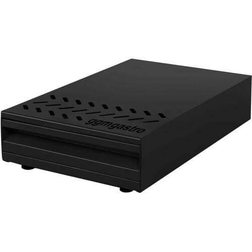 GGM Gastro Kaffeesatzschublade - Einzeln - 380x250x800mm - mit Abklopfer - Schwarz