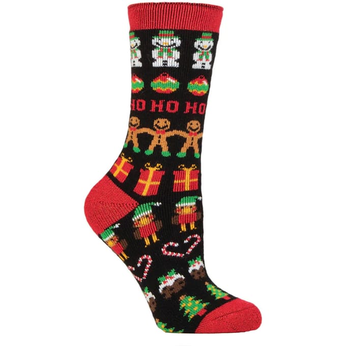Dames Fluffy Kerstsokken van Heat Holders Lite