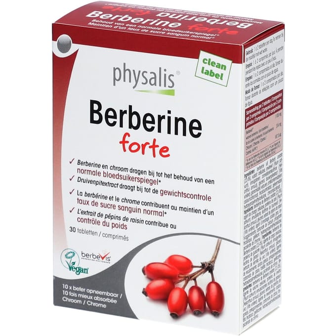 Physalis Berberine Forte 30 Gecomprimeerde tabletten