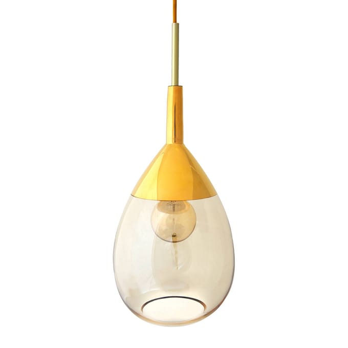 EBB & FLOW Lute M hanglamp goud goud-rook