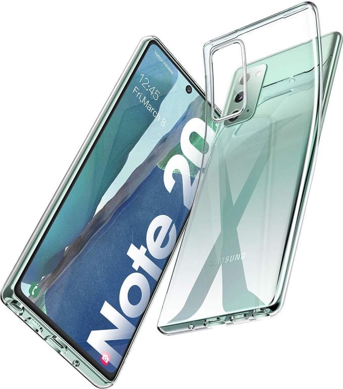 HB Hoesje Geschikt voor Samsung Galaxy Note 20 - Transparant - Siliconen Back Cover