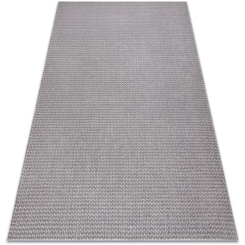 Kleden Rugsx Tapijt AURA E9787 grijs - Visgraatpatroon, chevron 80x150 cm