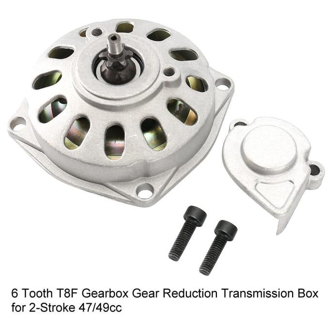 6 Tands T8F Versnellingsbak Versnellingsreductie Transmissiekast voor 2-Takt 4749cc gray