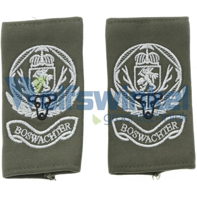 Nvvn epaulette logo + boswachter 2 stuks